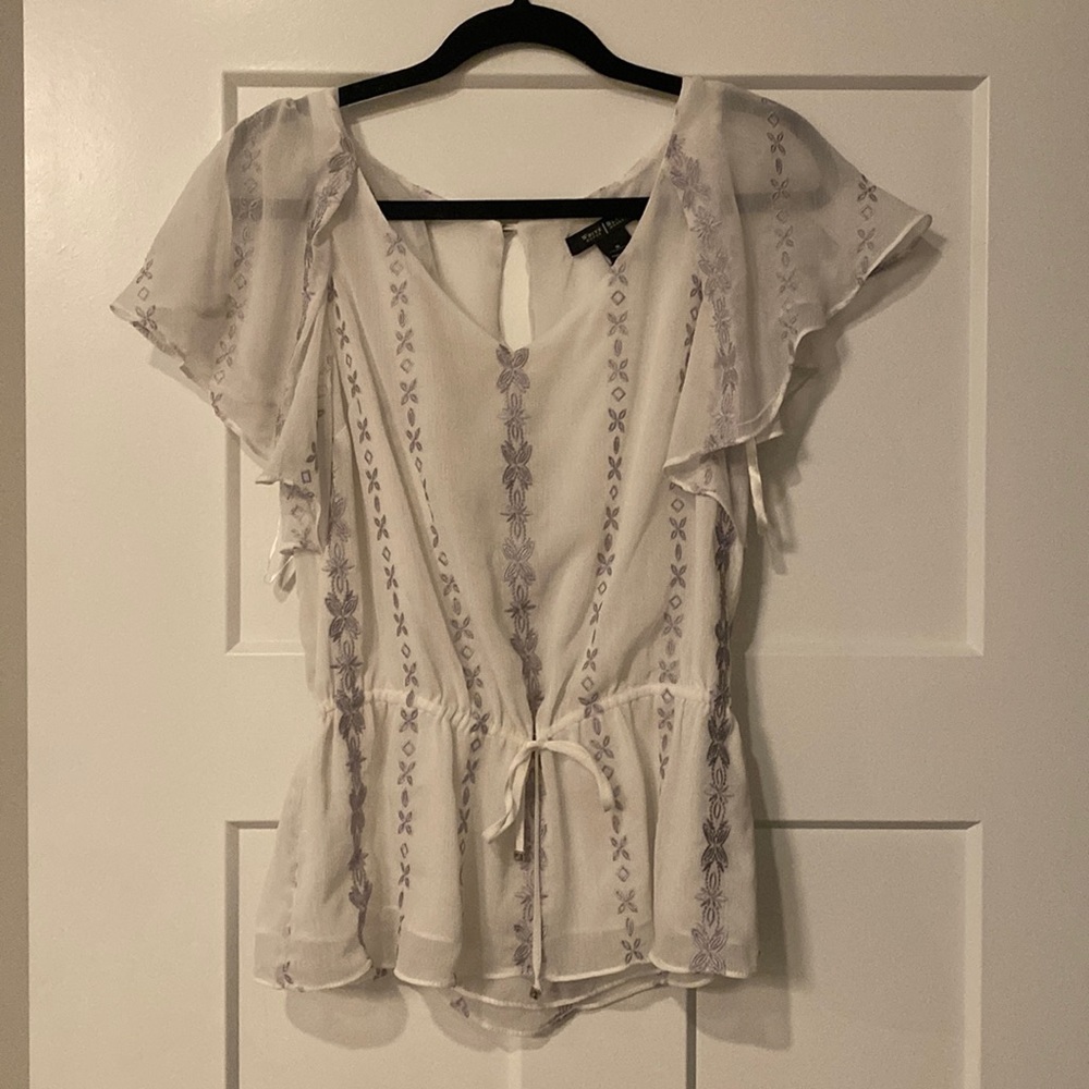 Sheer lined blouse